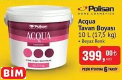 POLİSAN ACQUA TAVAN BOYASI 10 L (17,5 KG) POLİSAN ACQUA TAVAN BOYASI 10 L (17,5 KG)